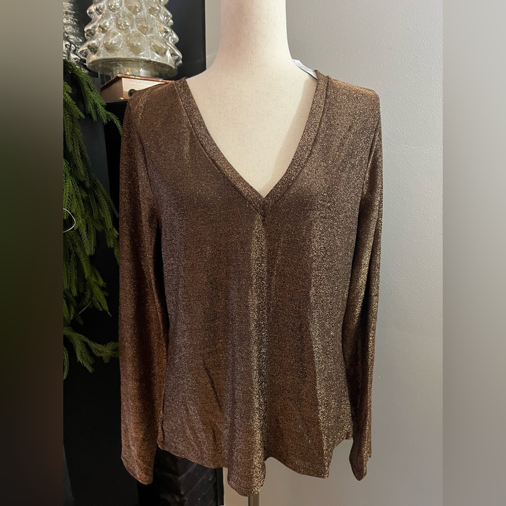 WHBM sparkle knit top - long sleeve 
NWT